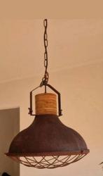 Industriële hanglamp in top conditie (roestkleur model), Ophalen of Verzenden, Zo goed als nieuw, Minder dan 50 cm