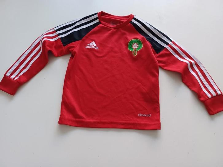 voetbal shirt Marokko kindermaat 4 merk Adidas, Kleding | Heren, Sportkleding, Gedragen, Voetbal, Maat 46 (S) of kleiner, Ophalen of Verzenden