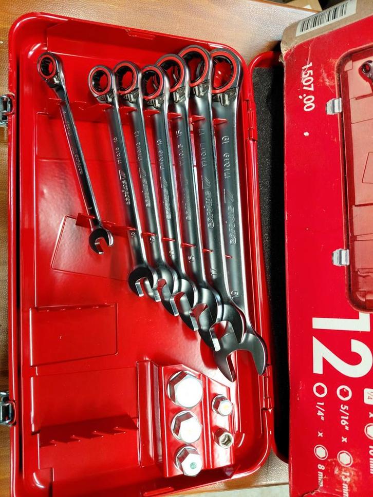 Gedore carolus ringratelset omschakelbaar, Auto diversen, Autogereedschap, Nieuw, Ophalen of Verzenden