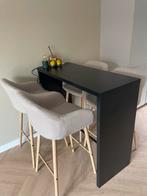 Hoge eettafel met stoelen, Ophalen of Verzenden