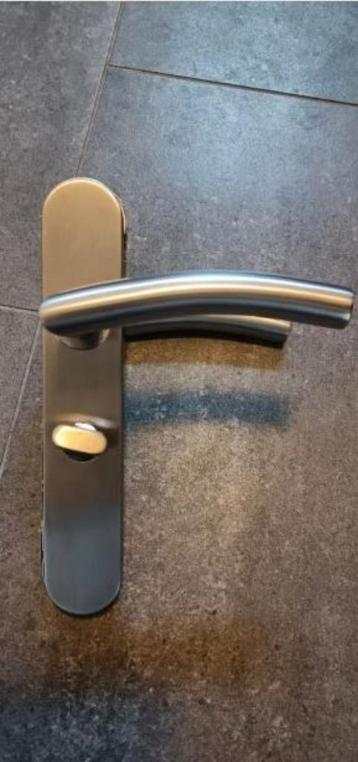 Deurklinken RVS WC sluiting+RVS Deurklink gebogen handvatten beschikbaar voor biedingen