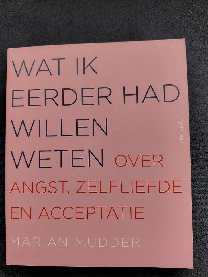 Marian Mudder-wat ik eerder had willen weten, Boeken, Psychologie, Zo goed als nieuw, Persoonlijkheidsleer, Ophalen of Verzenden