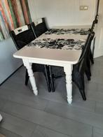 Eettafel + 4 stoelen, Huis en Inrichting, Complete eetkamers, Zo goed als nieuw, Ophalen
