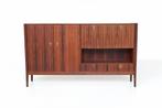 Topform dressoir highboard palissander hout vintage design, Huis en Inrichting, Kasten | Dressoirs, Gebruikt, Met deur(en), Vintage