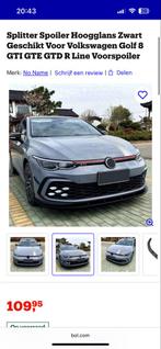 Frontlip voor Volkswagen Golf 8 GTI/GTE, Ophalen of Verzenden