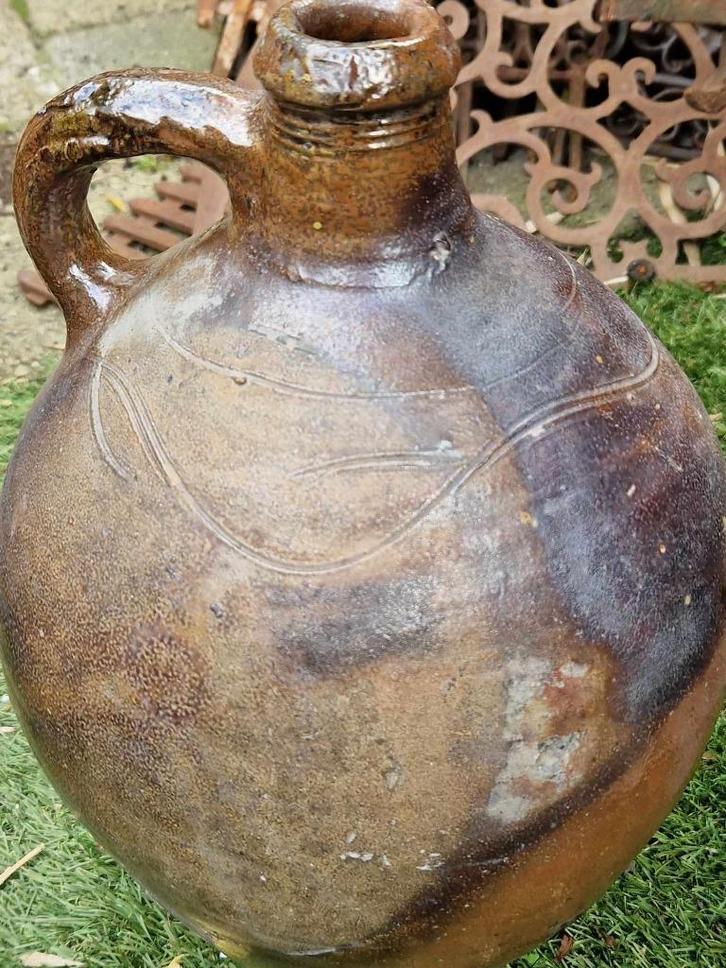 Antieke aardewerk baardkruik (zonder baard) (brocante), Antiek en Kunst, Antiek | Keramiek en Aardewerk, Ophalen of Verzenden