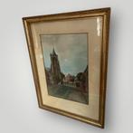 Schilderij Adriaan Terhell Stadsgezicht Gorinchem, Ophalen of Verzenden