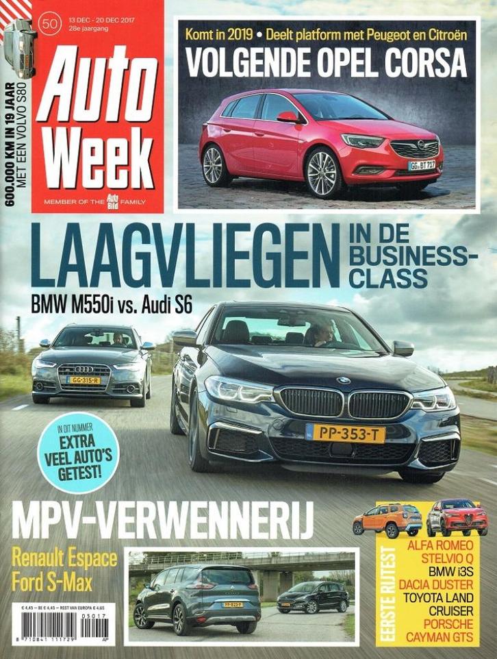 Autoweek 2017 nr. 50 (o.a. Audi S6 Avant & BMW M550i), Boeken, Auto's | Folders en Tijdschriften, Gelezen, Algemeen, Verzenden