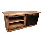 Industrieel mangohouten tv-meubel van 120cm, Huis en Inrichting, Kasten | Televisiemeubels, 100 tot 150 cm, Nieuw, Ophalen of Verzenden