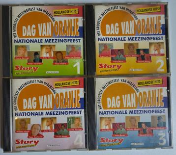 4x CD DAG VAN ORANJE Nationale Meezingfeest (Jam Records) beschikbaar voor biedingen