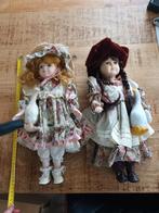 Set porseleinen poppen jaren 50, Verzamelen, Poppen, Gebruikt, Ophalen of Verzenden, Nvt, Pop