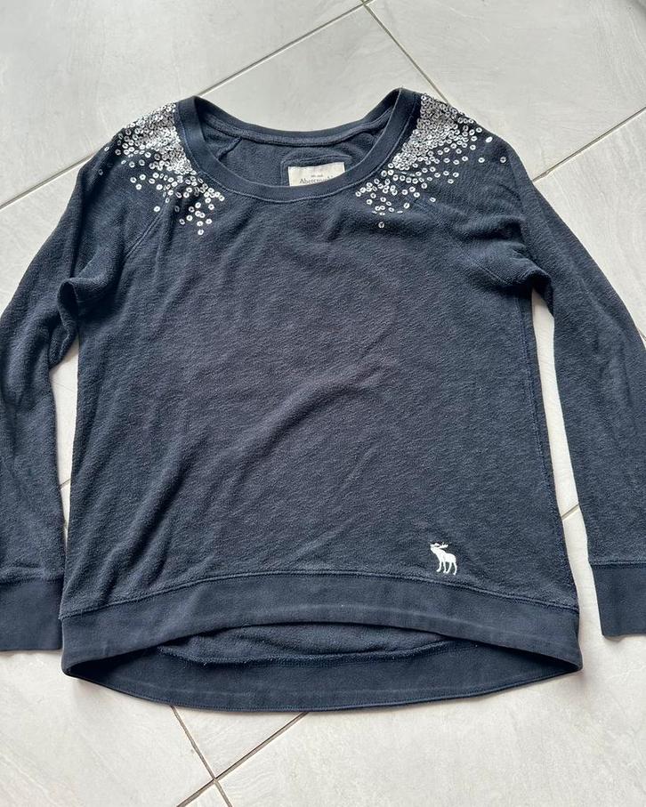 Abercrombie & Fitch zwart trui, Kleding | Dames, Truien en Vesten, Gedragen, Maat 36 (S), Zwart, Ophalen of Verzenden