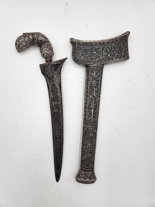 Antieke Keris Bugis Sterling Zilver Sepukal Patah Tiga KTB48, Antiek en Kunst, Kunst | Niet-Westerse kunst, Verzenden