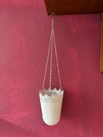 Hangpot wit, Tuin en Terras, Bloempotten, Kunststof, Rond, Ophalen of Verzenden, Zo goed als nieuw