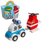Duplo Brandweerhelikopter en politiewagen (10957), Ophalen of Verzenden, Gebruikt, Complete set, Duplo