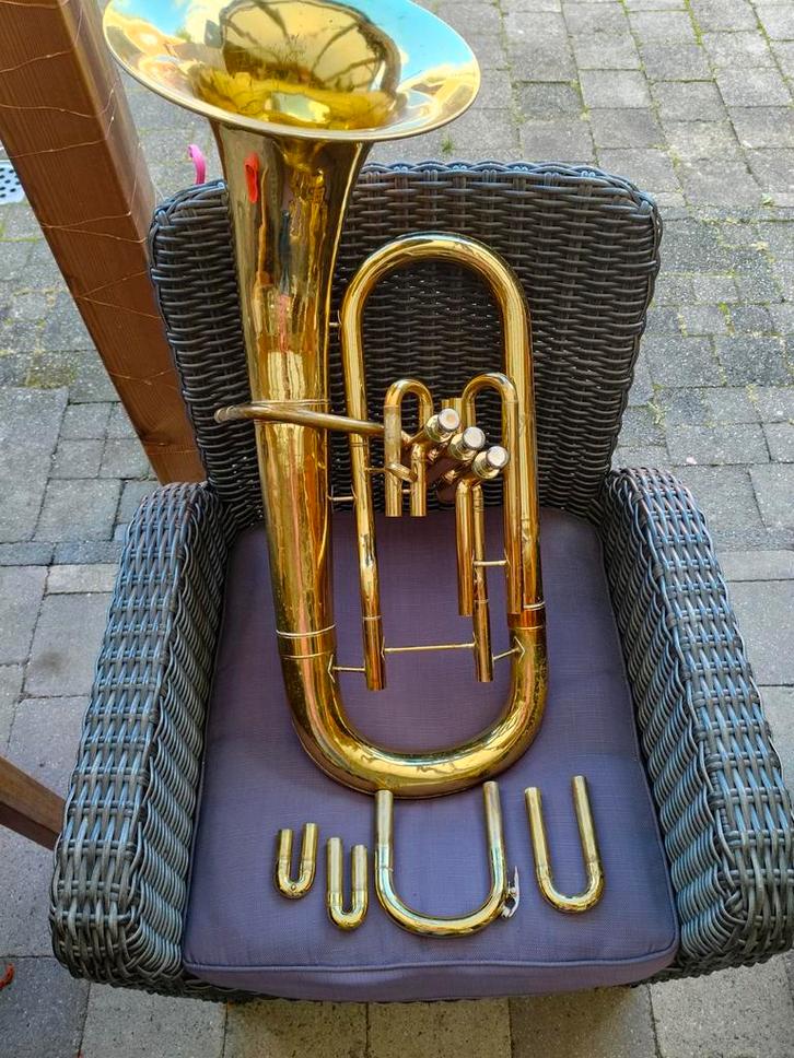 Conn Bariton Front belt U.S.A 14L – bj. ca. 1970 – USA, Muziek en Instrumenten, Blaasinstrumenten | Overige, Zo goed als nieuw