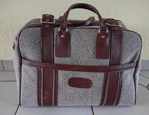 Vintage reistas, Sieraden, Tassen en Uiterlijk, Tassen | Reistassen en Weekendtassen, Gebruikt, Grijs, 40 tot 60 cm, 20 tot 30 cm