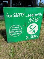 oude metalen kast voor seals oldtimer mancave oil, Antiek en Kunst, Curiosa en Brocante, Ophalen of Verzenden