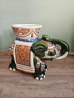 Vintage keramische olifant plantenstandaard / plantentafel, Ophalen, Gebruikt