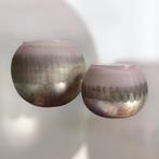 Mooi setje van 2 waxinelichthouders roze, Overige materialen, Nieuw, Ophalen of Verzenden, Kandelaar