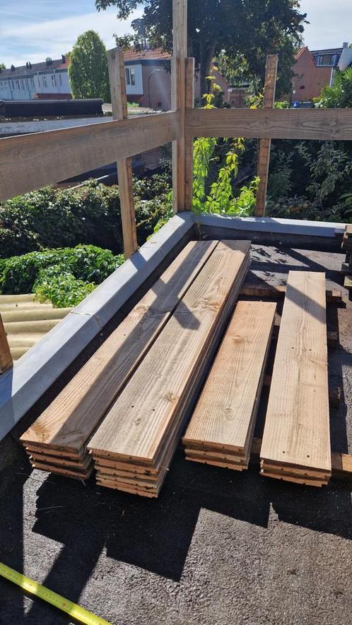 Douglas potdekselplanken in verschillende maten, Tuin en Terras, Palen, Balken en Planken, Gebruikt, Planken, Minder dan 180 cm