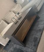 Monaco TV-meubel & Salontafel Set - Eiken/Grijs, Ophalen, Gebruikt, 100 tot 150 cm, Minder dan 100 cm
