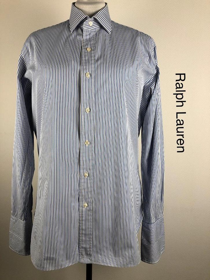 Ralph Lauren Overhemd 100% katoen (mt: L/Xl) 15,4/7380, Kleding | Heren, Overhemden, Zo goed als nieuw, Halswijdte 43/44 (XL)