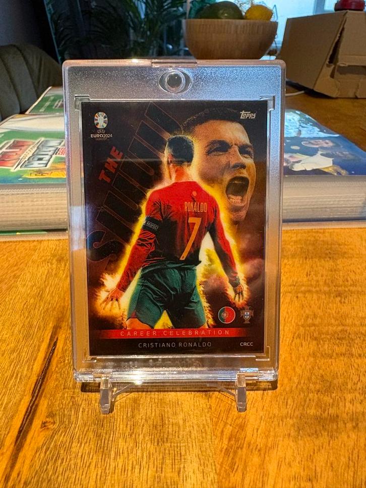 Match Attax Euro 2024 Binder + CC Ronaldo, Hobby en Vrije tijd, Stickers en Plaatjes, Zo goed als nieuw, Meerdere plaatjes, Ophalen of Verzenden