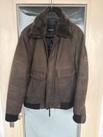Tenson Leren Jas Nubuck, Teddy Kraag, Maat 52/54 (L), Bruin, Ophalen of Verzenden, Zo goed als nieuw