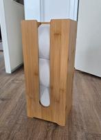 Reserve toiletrolhouder bamboe, Ophalen of Verzenden, Zo goed als nieuw