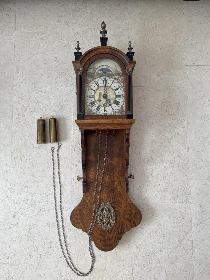 Antieke Friese Staartklok WUBA Warmink, Antiek en Kunst, Antiek | Klokken, Ophalen