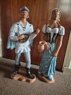 Alexandre de wemmel beeld van Troubadour en vrouw, Antiek en Kunst, Antiek | Keramiek en Aardewerk, Ophalen