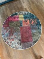 Vrolijk vloerkleed (rond 120cm) van het Zweedse merk Garda, Ophalen, Gebruikt, Rond, 100 tot 150 cm