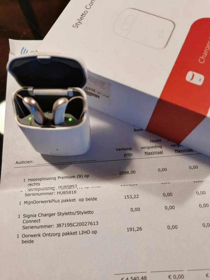 SIGNIA Styletto (wit) 7 Connect incl. toebehoren, Sport en Fitness, Hartslagmeters, Overige merken, Ophalen