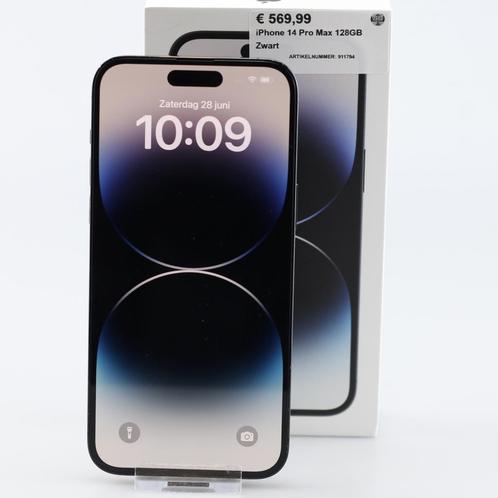 iPhone 14 Pro Max 128GB Zwart, Telecommunicatie, Mobiele telefoons | Apple iPhone, Zo goed als nieuw