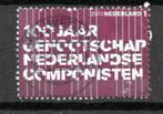 gestempelde zegel. jaar 2011. componisten, Postzegels en Munten, Na 1940, Ophalen of Verzenden, Gestempeld