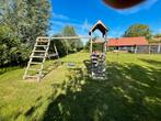 Speeltoestel huisje glijbaan klimwand schommel, Ophalen, Gebruikt, Glijbaan