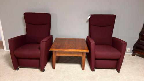 2 mooie Prominent fauteuils, Huis en Inrichting, Fauteuils, Zo goed als nieuw, Stof, 50 tot 75 cm, Minder dan 75 cm, Ophalen