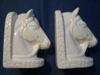 Boekensteunen keramiek paarden hoofden, Verzamelen, Beelden en Beeldjes, Ophalen of Verzenden, Zo goed als nieuw, Dier