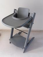 Stokke Tripp Trapp stoel, met tafelblad en babyset, Ophalen, Gebruikt, Meegroeistoel