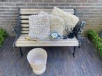 Kussens  beige en goud, Minder dan 30 cm, Minder dan 60 cm, Rond, Ophalen of Verzenden