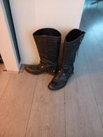 Leren dames laarzen, Kleding | Dames, Schoenen, Ophalen, Hoge laarzen, Zo goed als nieuw, Grijs