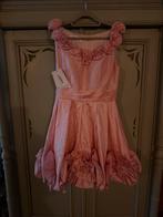 Jurkje JJs House, nieuw, roze met grote rozetten. Mt 36, Cocktailjurk, Ophalen of Verzenden, Zo goed als nieuw, Roze