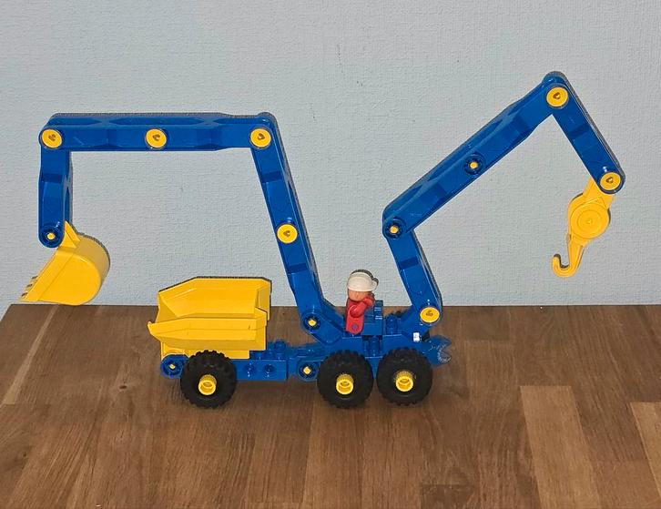 Toolo graafmachine met kraan, Kinderen en Baby's, Speelgoed | Duplo en Lego, Zo goed als nieuw, Duplo, Ophalen of Verzenden