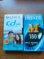 lege video banden Maxell en Sony, Cd's en Dvd's, VHS | Film, Alle leeftijden, Ophalen of Verzenden, Nieuw in verpakking