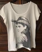 Creme-kleurige top Cowgirl print en pailletten; oto 54 cm, Kleding | Dames, Grote Maten, Ophalen of Verzenden, Zo goed als nieuw