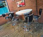 FIFTIES SIXTIES AMERIKAANSE BARKRUKKEN BEL AIR BAR TAFEL, Ophalen, 5 krukken of meer, 60 tot 90 cm, Met voetsteun
