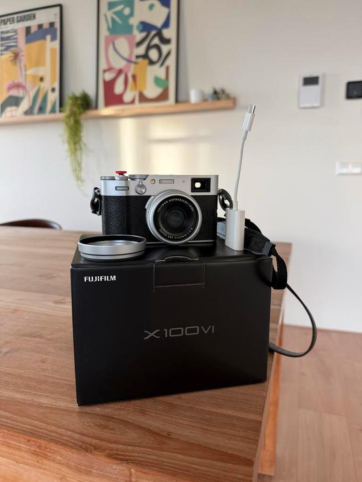 Fujifilm X100VI Silver Edition, Audio, Tv en Foto, Fotocamera's Digitaal, Zo goed als nieuw, Compact, Fuji, Geen optische zoom