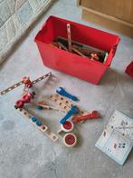 Houten speelgoed soort meccano, Kinderen en Baby's, Speelgoed | Houten speelgoed, Ophalen of Verzenden, Zo goed als nieuw, Overige typen