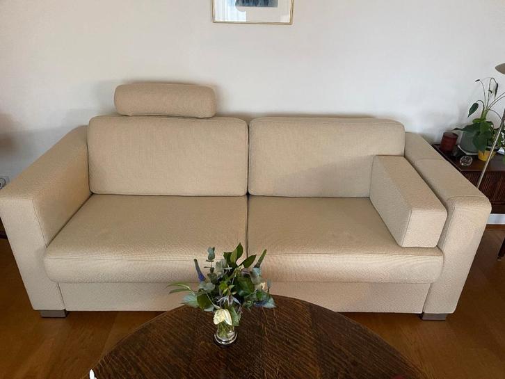 Bank, Huis en Inrichting, Banken | Bankstellen, Zo goed als nieuw, Rechte bank, Driepersoons, 200 tot 250 cm, 75 tot 100 cm, Stof